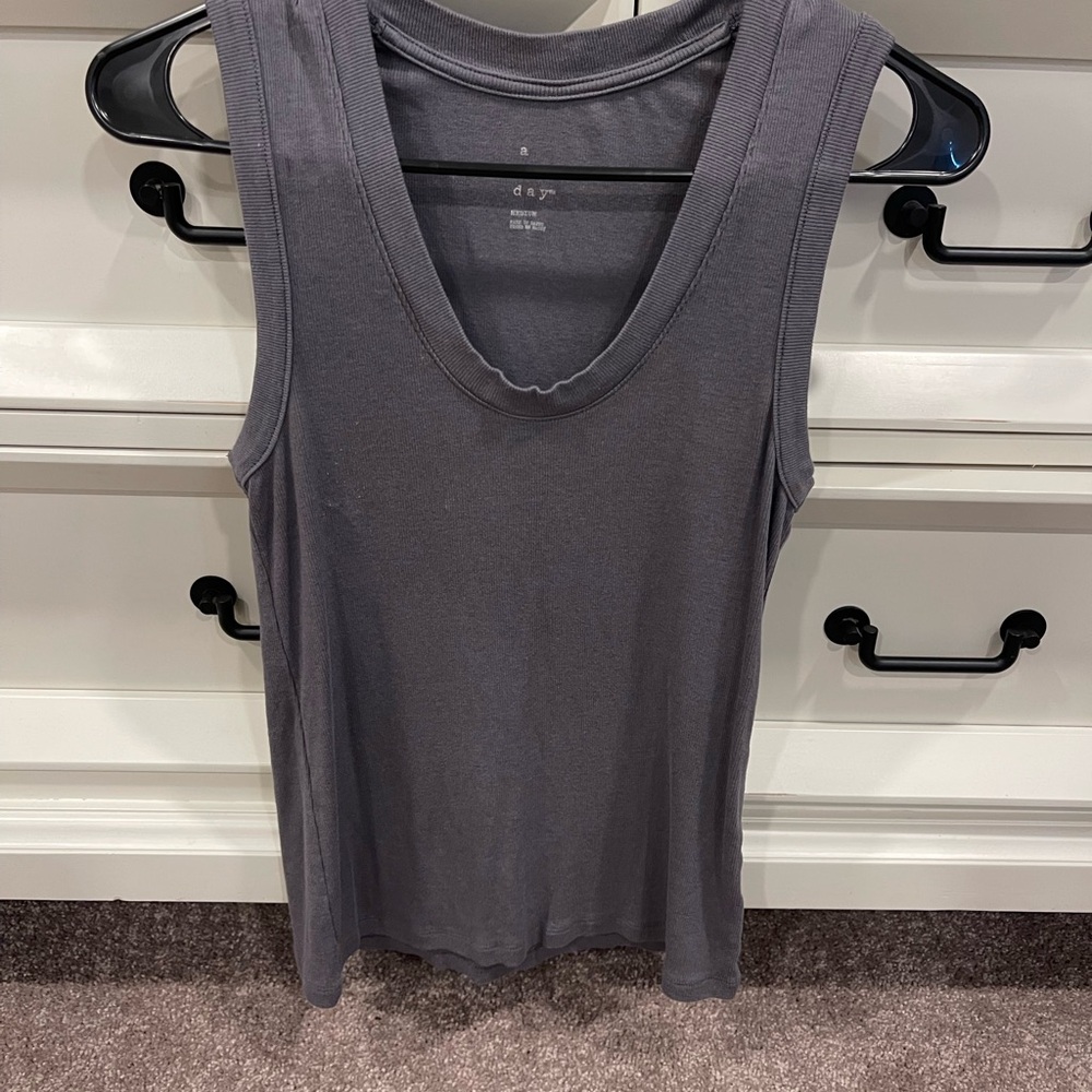 a new day Charcoal Tank Top